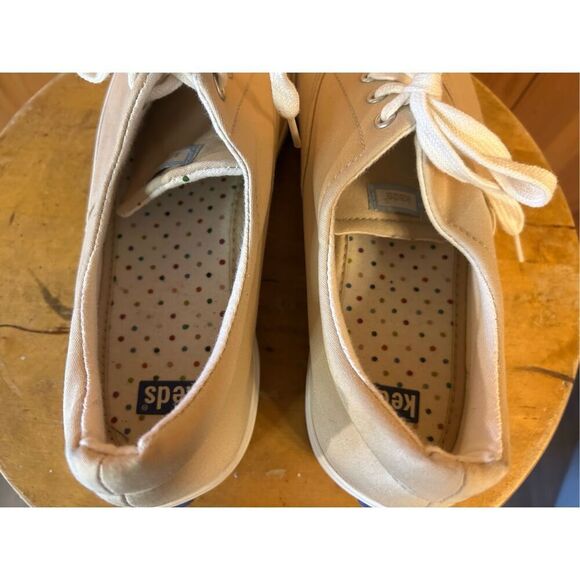 Keds Classic Canvas Sneakers Comfort Lace Nature-Tan Women US 9 NWT - Picture 5 of 9